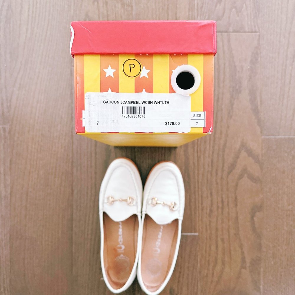 JEFFREY CAMPBELL Garcon White Loafers - Size 7 - Picture 6 of 7